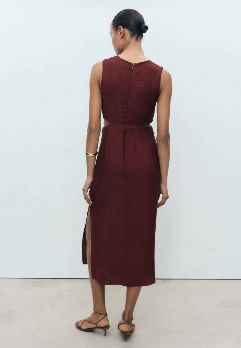 green bardot midi dress Annie | Bottle Green Satin Bardot Maxi Dress With Split Wrap Skirt