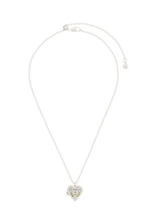 FABLE ENGLAND FORGET-ME-NOT HEART LOCKET - Grandinėlė - silver