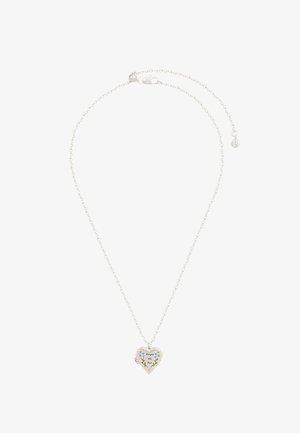 FABLE ENGLAND FORGET-ME-NOT HEART LOCKET - Verižica - silver
