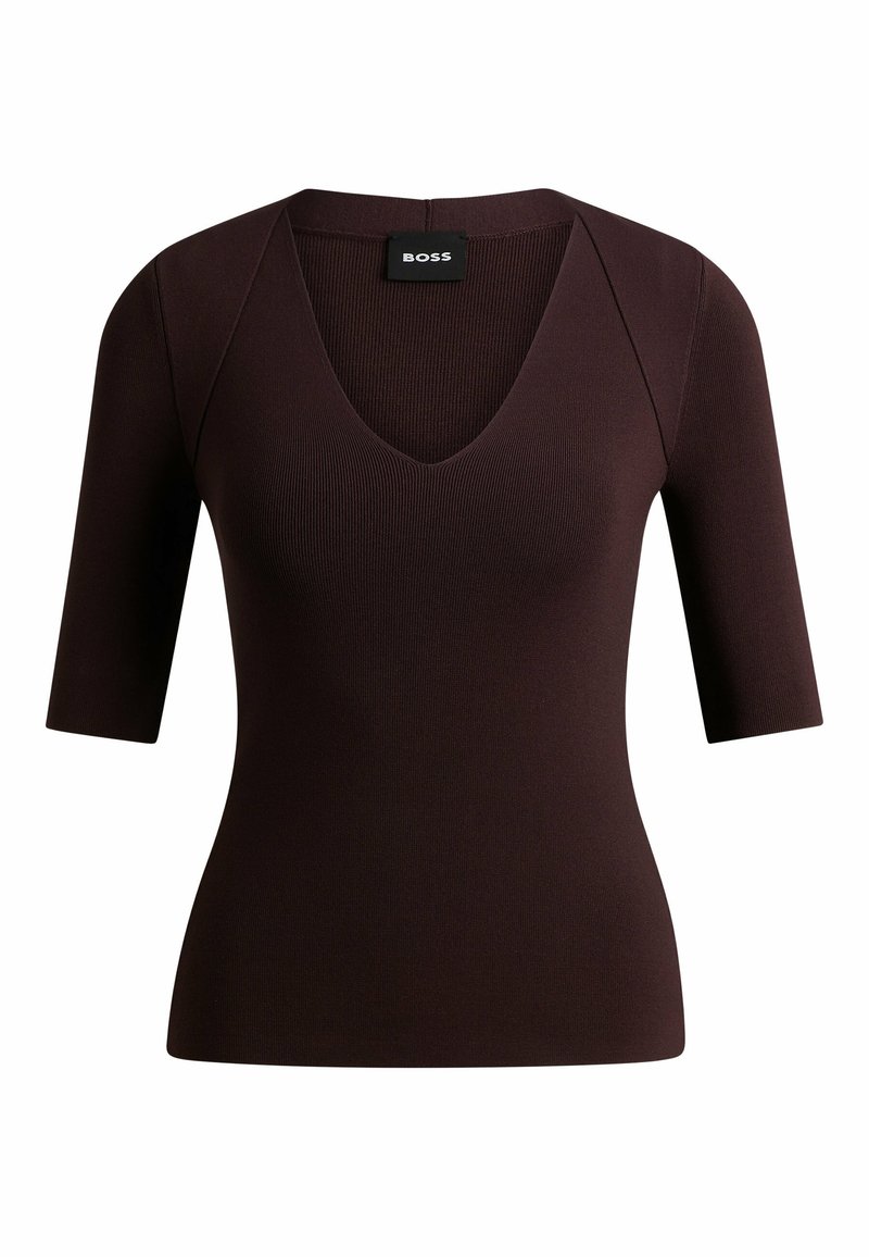 Boss T-shirt print rood Boss T-shirt print rood