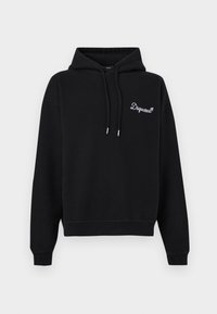 SIGNATURE RELAX FIT HOODIE - Džemperis su gobtuvu - black