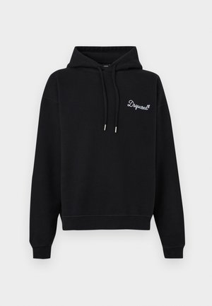 SIGNATURE RELAX FIT HOODIE - Hoodie - black