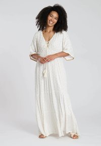 South Beach TIERED SPOT TIERED - Maxi dress - cream