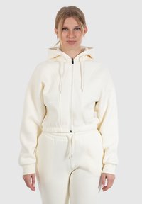Smilodox - ELMA CROPPED ZIP HOODIE - Zip-up sweatshirt - creme Thumbnail Image 1
