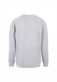 Hallhalli hall sweatshirt, mis on valmistatud pehmest kangast. Omab pikki varrukaid, soonitud mansette ja äärt ning lihtsat kaunistamata disaini. Kuvatud tagantvaade.