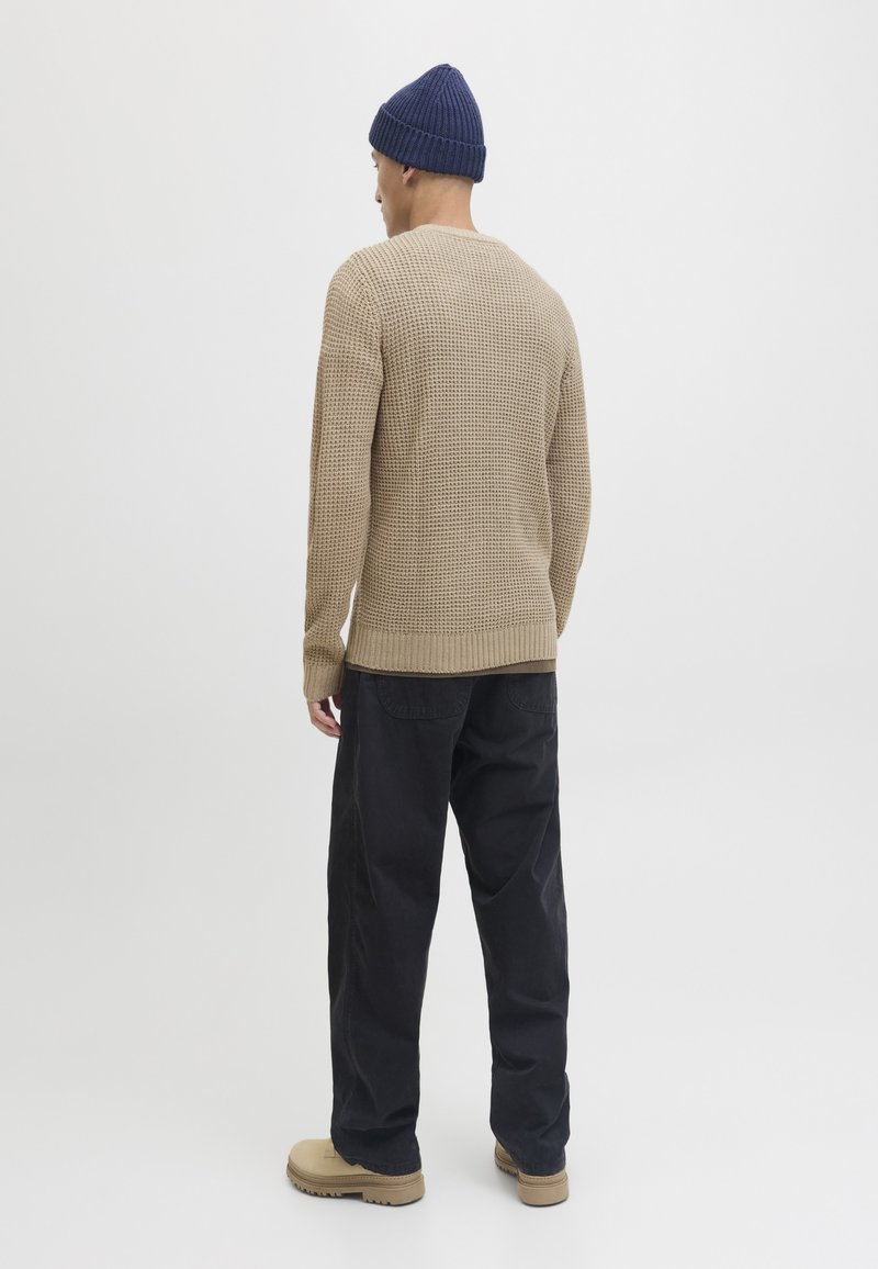 JACK & JONES Jprblubarkley Knit Crew Neck Ch, Simply Taupe, XL JACK & JONES Jprblubarkley Knit Crew Neck Ch, Simply Taupe, XL