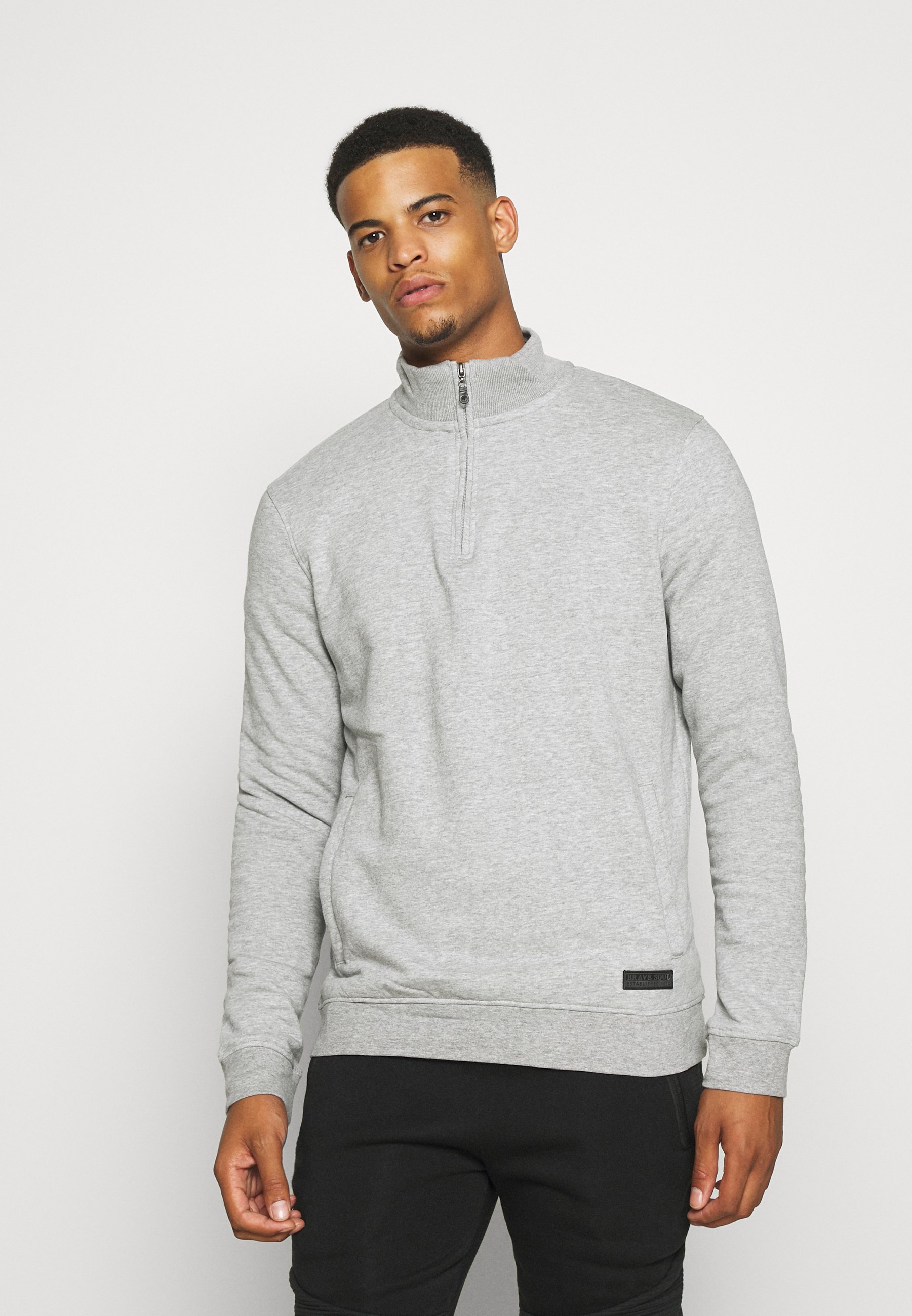 Brave Soul ENDERB Sweatshirt light grey Zalando.no Brave Soul Sweatshirt - grey