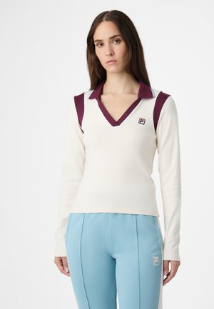 Fila ADRIANO JOHNNY COLLAR - Pikeepaita - egret-fig