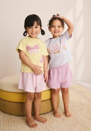 Next, REGULAR FIT - PASTEL APPLIQUE SHORT PYJAMAS 2 PACK SET - Nattøj sæt - pink lilac