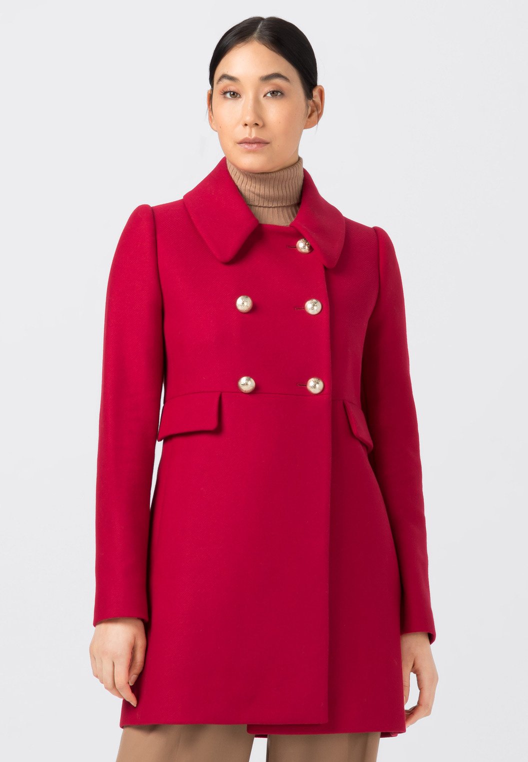 Hallhuber Kurzmantel Hallhuber Wollmantel Mit Stehkragen Hallhuber