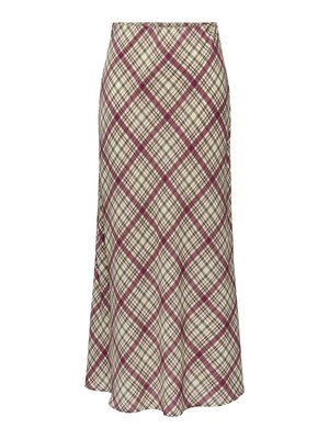 VERA MIDI - Jupe longue - windsor wine