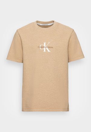 ARCHIVAL MONOLOGO TEE UNISEX - T-shirt med print - travertine heather
