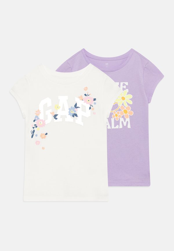 VALUE GRAPHIC 2 PACK - Print T-shirt - purple lotus