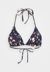 TRIANGLE - Bikini top - dark blue/brown/white