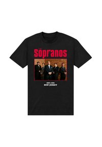 Henry Tiger THE SOPRANOS CAST - Triko s potiskem - black