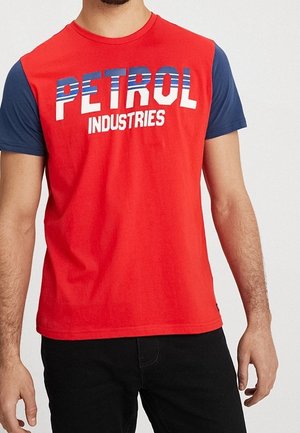 T-shirt med print - red