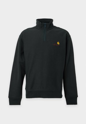 Carhartt WIP, HALF ZIP AMERICAN SCRIPT - Φούτερ - raven