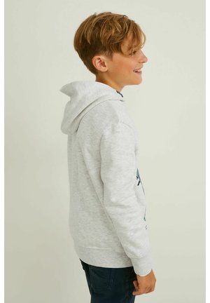 Hoodie - light gray melange