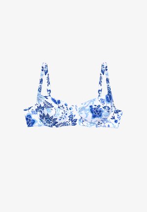 Yamamay, GRETA - BIKINI TOP - Top de bikini - blue-white floral