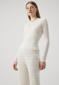 Abercrombie & Fitch WIDE LEG - Hlače - jet stream