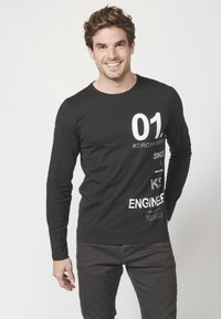 Koroshi Majica z dolgimi rokavi - black/white