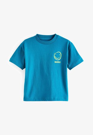 Next SIMPLE SHORT SLEEVE - Nyomott mintás póló - blue