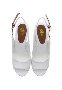 U.S. Polo Assn. AYLIN013 - Sandály na klínu - white