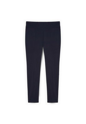 Fiorella Rubino, JEGGINGS CON PIEGA FRONTALE E BOTTONI DECORATIVI - Leggings - blu