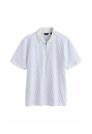 Next, ZIP NECK SMART POLO SHIRT  - REGULAR FIT - Polo shirt - ecru