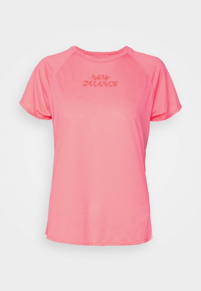 New Balance Sport T-shirt donkerroze