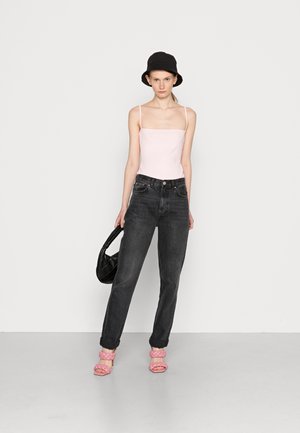STRAIGHT NECK BODYSUIT 2 PACK - Top - black/pink
