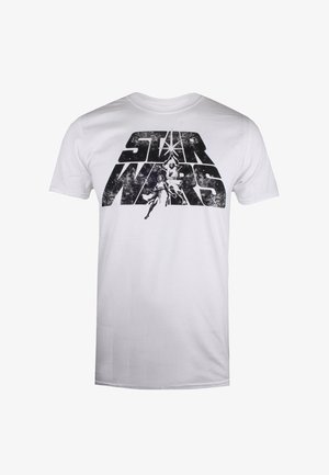 Star Wars RETRO LOGO - Print T-shirt - white