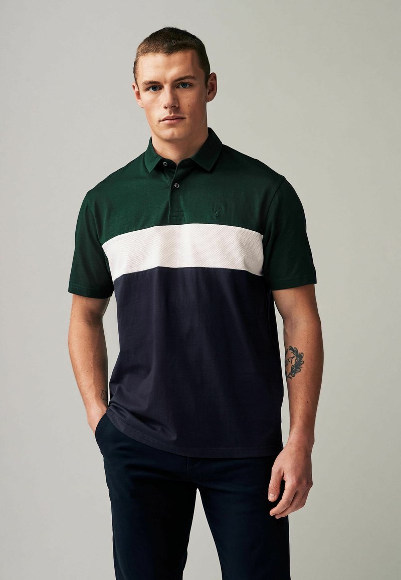 Next CHEST BLOCK STANDARD - Poloshirts - green navy