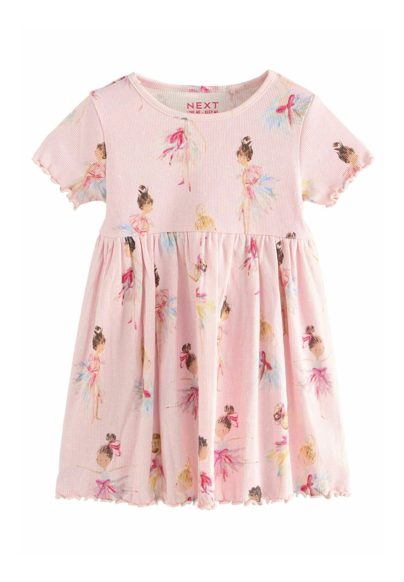 Next - REGULAR FIT-SHORT SLEEVE - Rochie de zi - pink, Extindeți