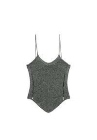 STRAPPY ROUND NECK - Top - grey