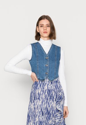 VMLEXIE SHORT WAISTCOAT - Waistcoat - medium blue denim