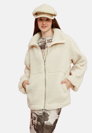 SHEARLING STAND UP - Abrigo de invierno - beige
