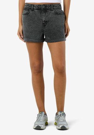 NMMONI - Džinsiniai šortai - dark grey denim