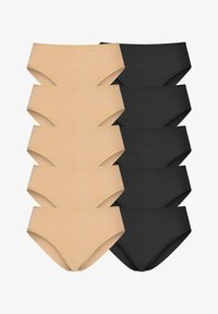 Unausgewählt, beige + schwarz