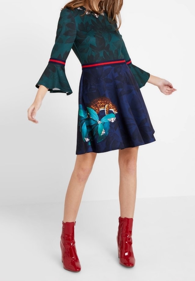 Ted Baker Žerzejové šaty - dark blue