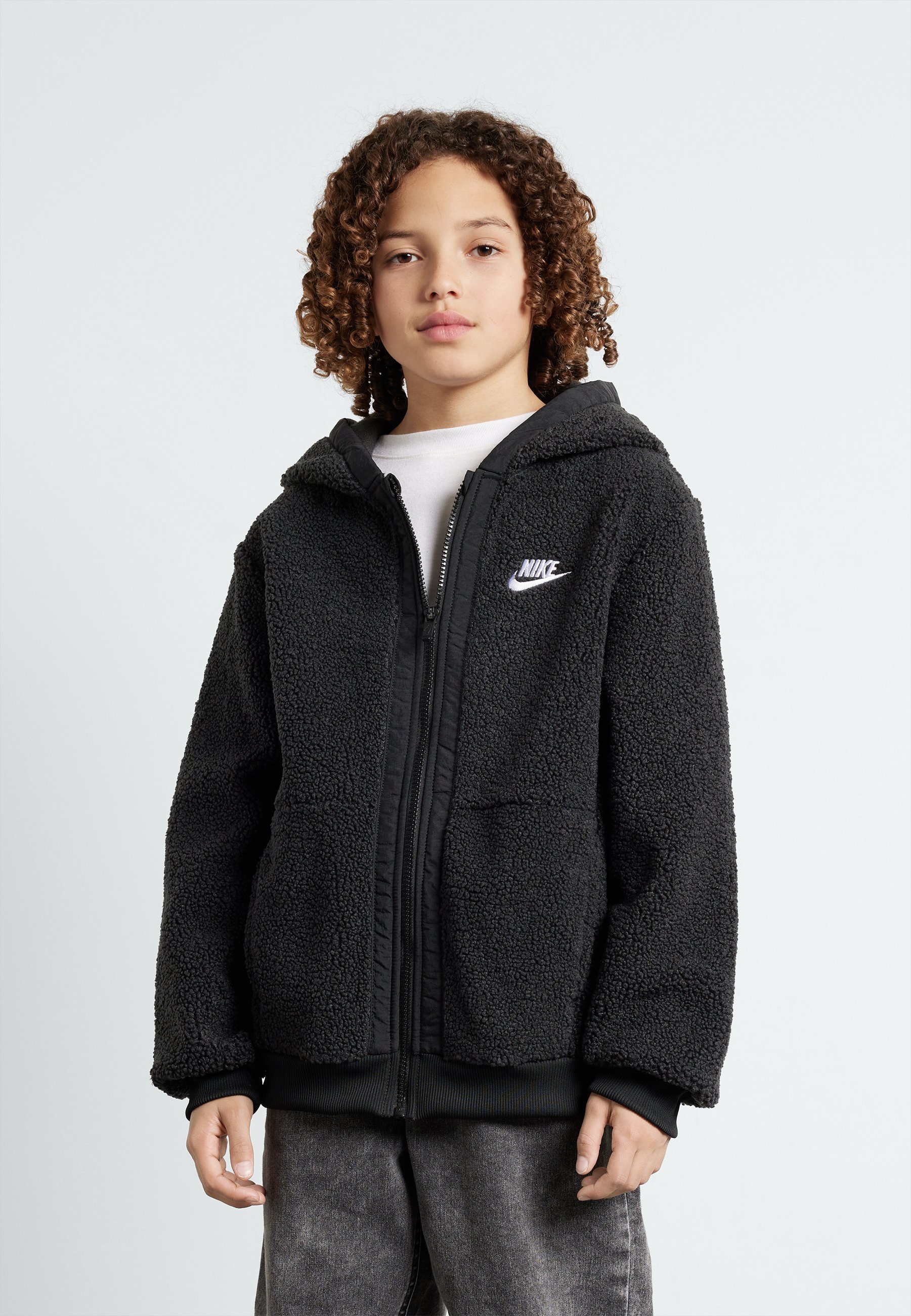 Felpa Con Cappuccio E Zip Per Ragazzo, Giacca Invernale In Pile Plaid, Foderata Calda, Tasche Laterali, 6-15 Anni - 5