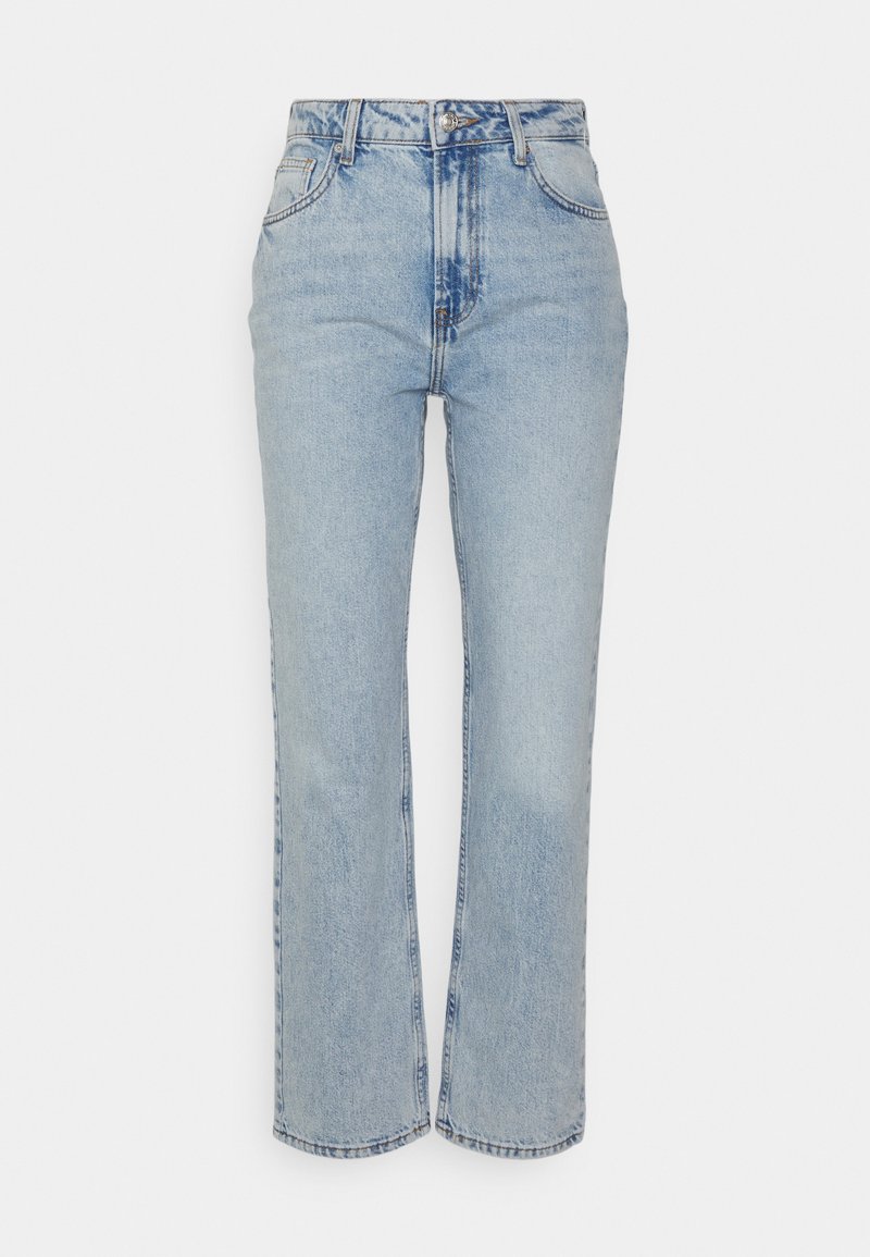Free People Straight leg jeans blauw