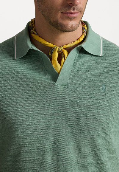 Polo Ralph Lauren Big & Tall TEXTURED COTTON-LINEN SWEATER - Polotričko - faded mint