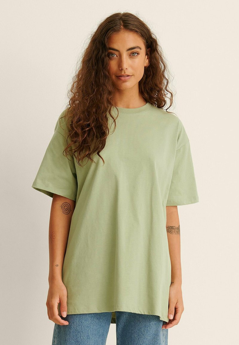 Asymmetric Tada Shirt Khaki