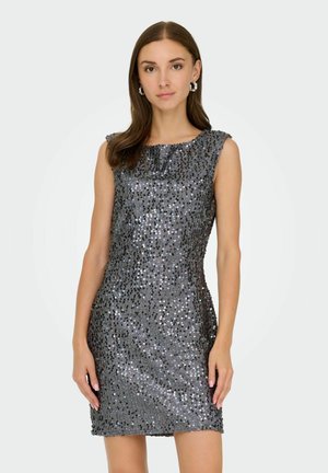 JDYTINA S/L SEQUINS SHORT - Robe de soirée - silver