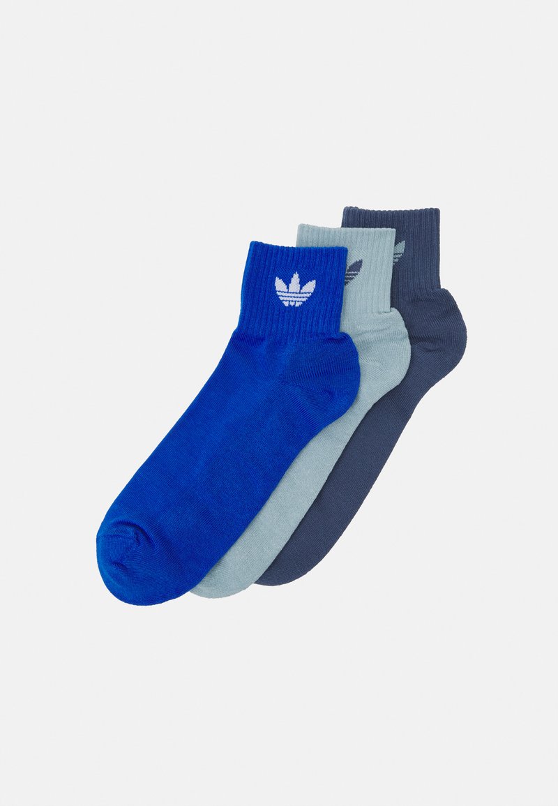 adidas Originals MID ANKLE UNISEX 3 PACK - Chaussettes - blue/magic grey/preloved ink