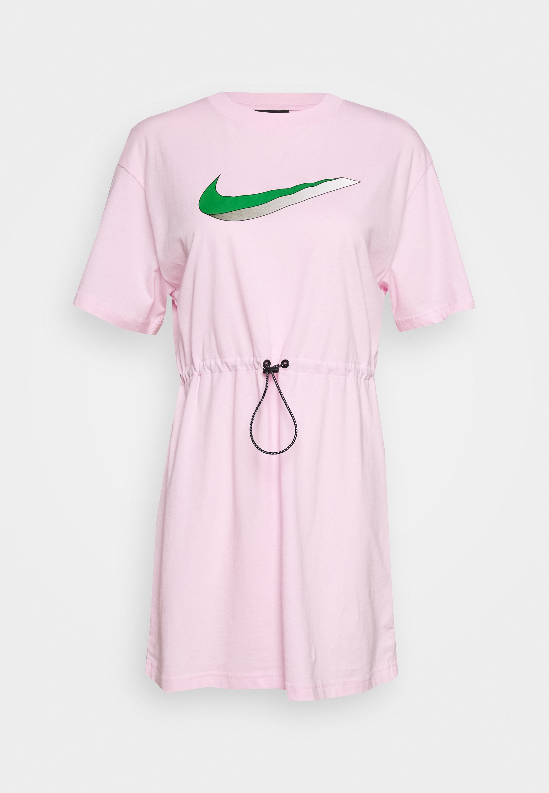 pink and white nike dress