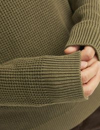 Jack & Jones PREMIUM STRICKPULLOVER MIT RUNDHAL - Sudadera - sea turtle