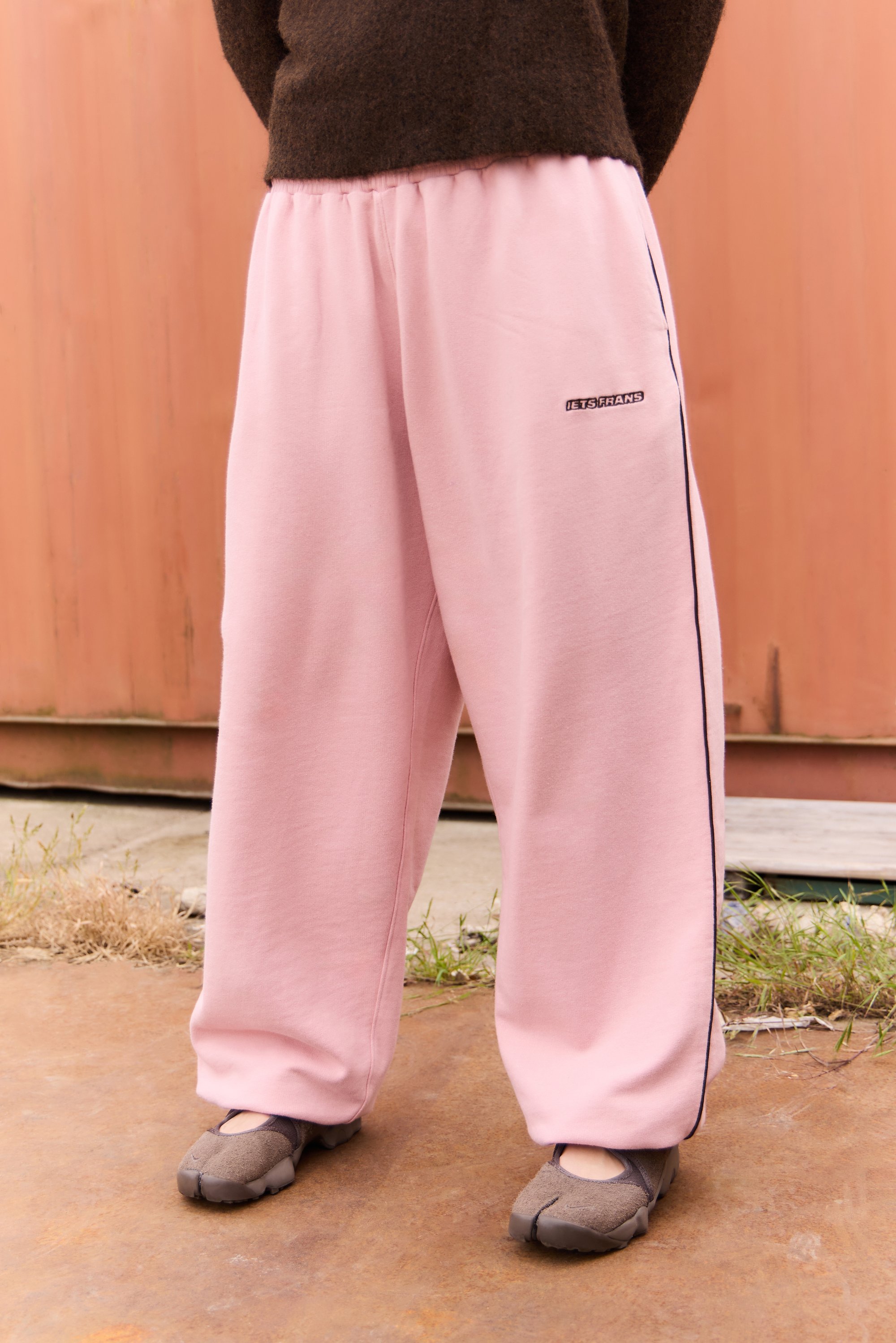 Pantalon Jogger Y2K Apple Bottoms Rose Taille M Junior - Vintage Fond Pomme