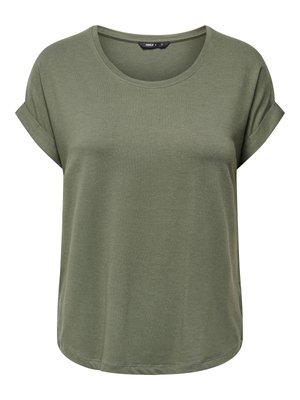 ONLY, ONLMOSTER S/S O-NECK TOP NOOS JRS - Jednoduché tričko - dusty olive